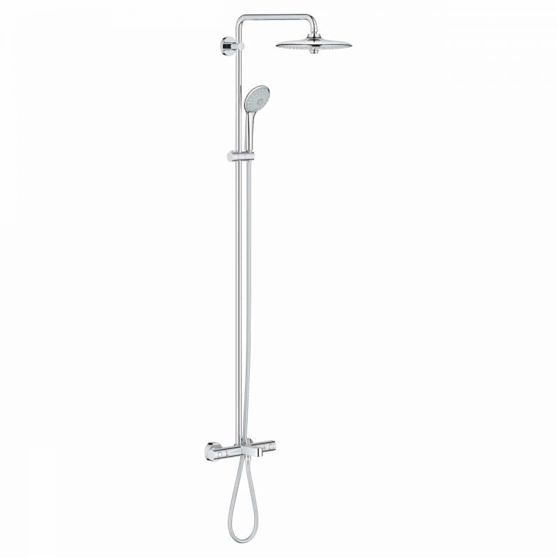 SISTEM DUS CU PIPA CADA EUPHORIA 260 TERMOSTATIC, 3 JETURI